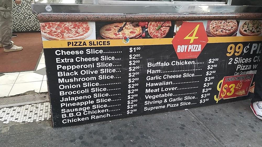 4 BOY PIZZA Menu image 1