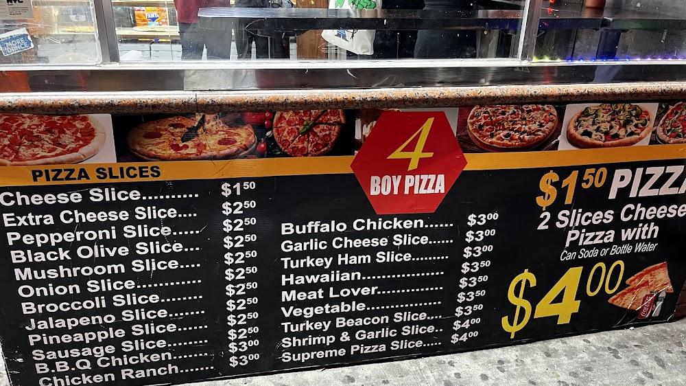 4 BOY PIZZA Menu image 3